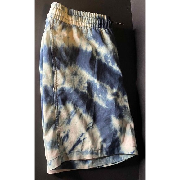 Quiksilver Mens M Blue Mystic Striped Volley Swim Trunks Board Shorts - Picture 4 of 8